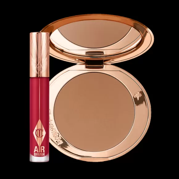 Charlotte Tilbury Makeup Kits & Sets>Airbrush Bronzer & Airbrush Flawless Lip Duo