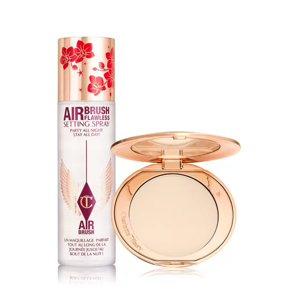 Charlotte Tilbury Powder And Setting Spray>Airbrush Flawless Lucky New Year Kit