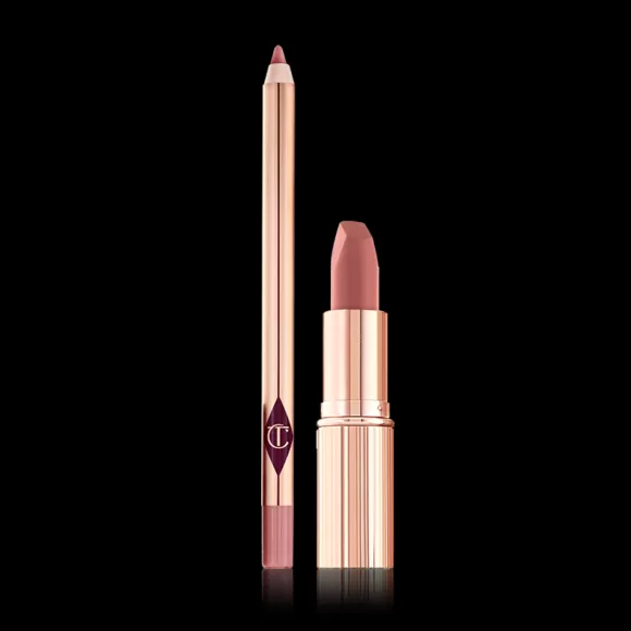 Charlotte Tilbury Lip Brush>Pillow Talk Lip Kit